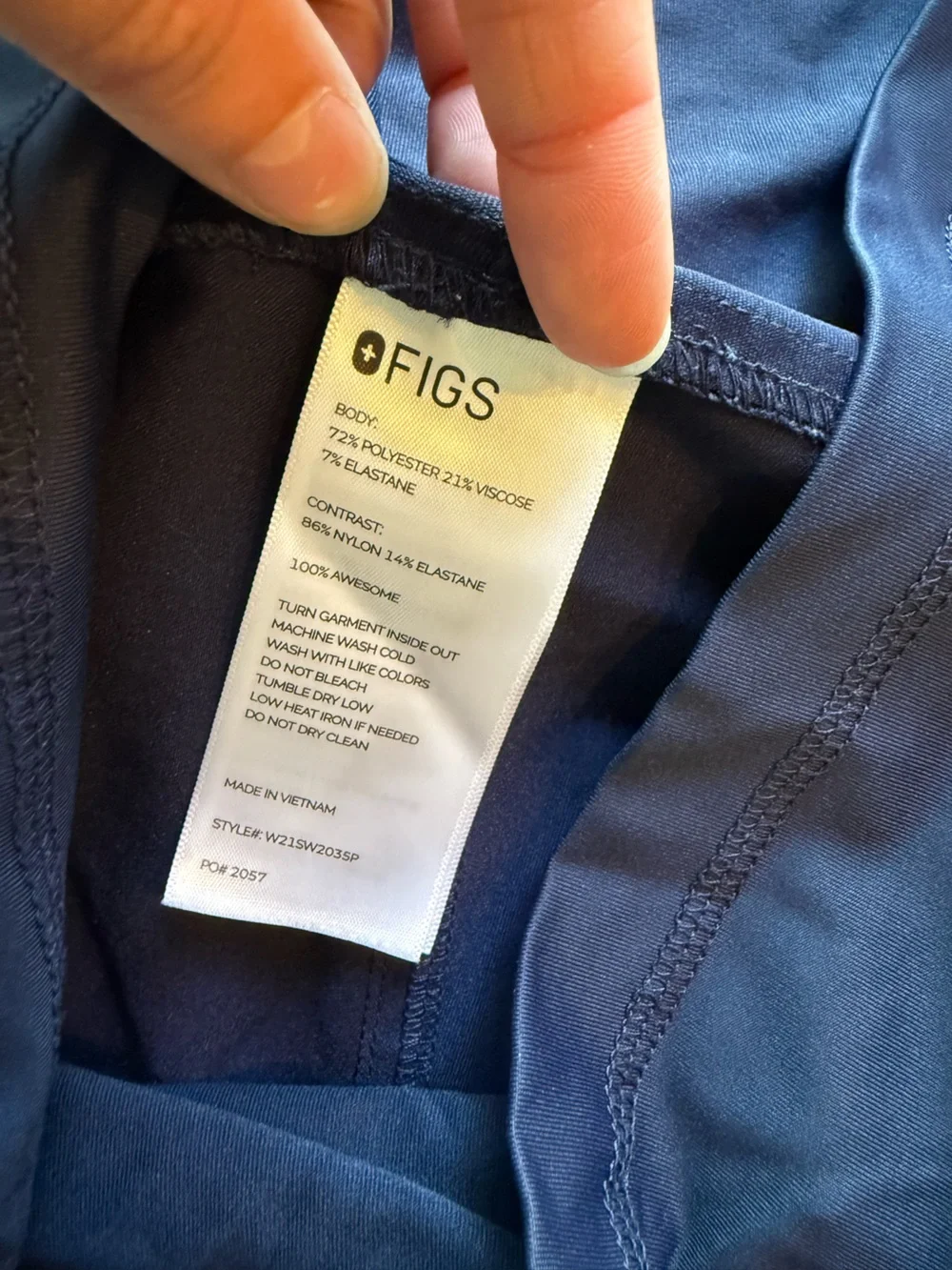 Figs women’s pregnancy scrub Pants in Navy Blue
